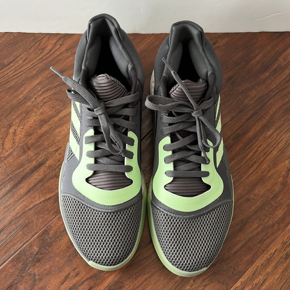 Adidas Men’s 14 Gray & Green Athletic Sneakers NWOT - Picture 7 of 7